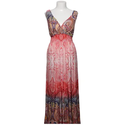 Maxi dress (Red, Multicolored) from Leana Mode Polyester