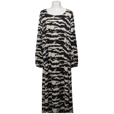 Långklänning (Svart, Beige) från Soyaconcept Elastan, Återvunnen polyester