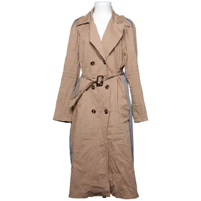 Trenchcoat (Beige, Grijs) van Boohoo Katoen, Elastaan, Polyester