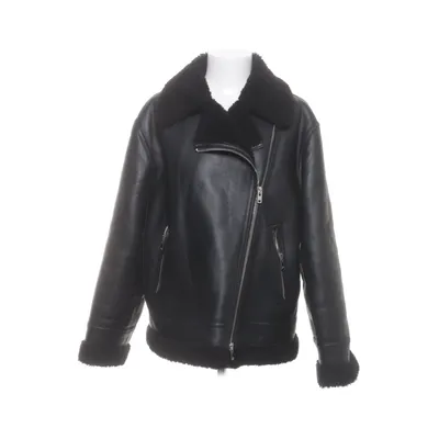 Shearlingjacka (Svart) från Mango Polyester, Polyuretan