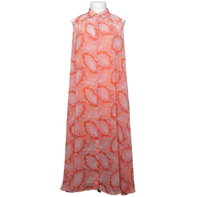 Maxi dress (Orange, Multicolored) from Mango Suit