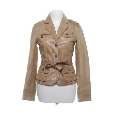 Läderjacka (Beige) från Rock'n Blue