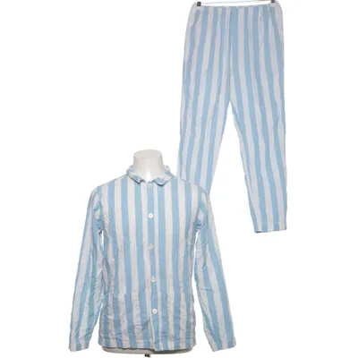 Pyjamas (Blå, Vit) från Nufferton Ekologisk bomull