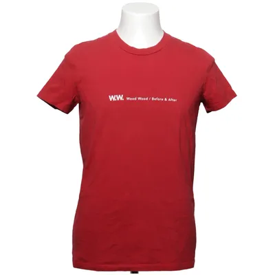 T-shirt (Rood) van Wood Wood Katoen