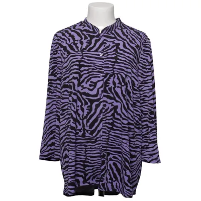 Blouse (Purple, Black) from VA Milano Elastane, Polyester