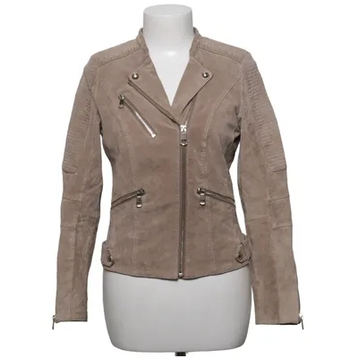 Veste de motard (Beige) de Jofama Rookie by Kristine Ullebø Cuir, Polyester, Soie