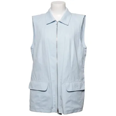 Outer vest (Blue) from Samoon Cotton, Polyamide, Polyester