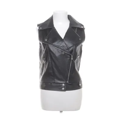 Bikerväst (Svart) från Softly Polyester, Polyuretan