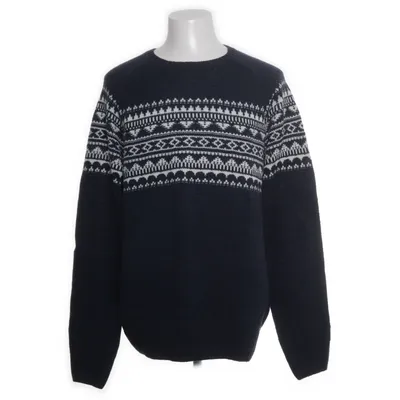 Pull-over (Bleu, Blanc) de Sublevel Acrylique, Laine