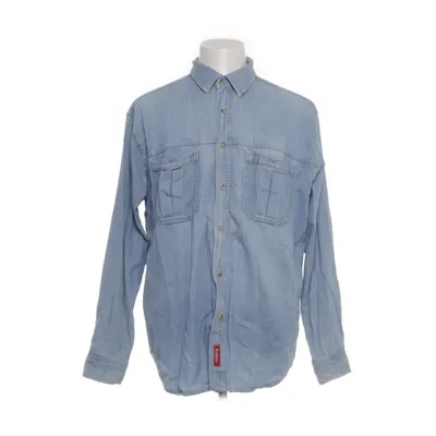 Denim shirt (Blue) from Marlboro Cotton, Leather