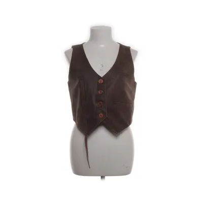 Leather vest (Brown) from Ewa I Walla Linen, Leather