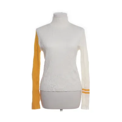 Polotröja (Vit, Gul) från Zara Knit Nylon, Viskos