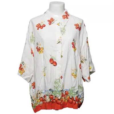 Korte mouwen shirt (Wit, Meerkleurig) van H&M Linnen, Viscose