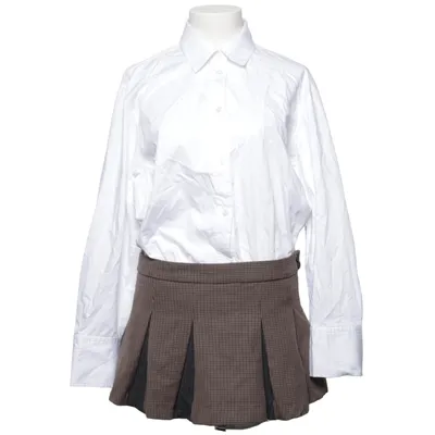 Klänning (Vit, Brun, Svart) från Zara Bomull