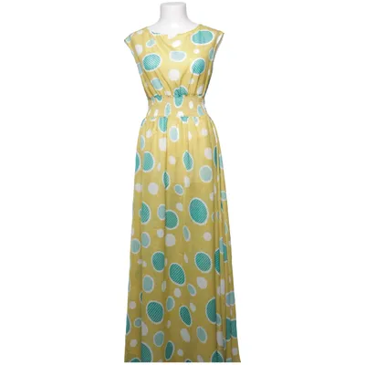 Robe longue (Jaune, Vert, Blanc) de Nanajit