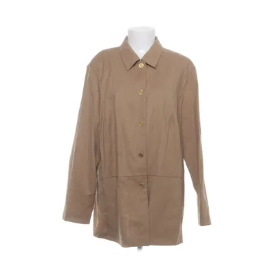 Jas (Beige) van Hucke Elastaan, Wol