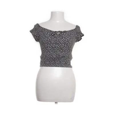 Crop top (Zwart, Meerkleurig) van Bershka Viscose
