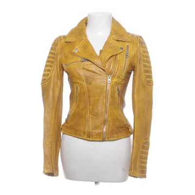 Bikerjakke (Gul) fra Leathero Læder, Polyester