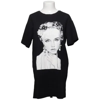 T-shirt (Noir) de Glo-Story Coton, Élasthane