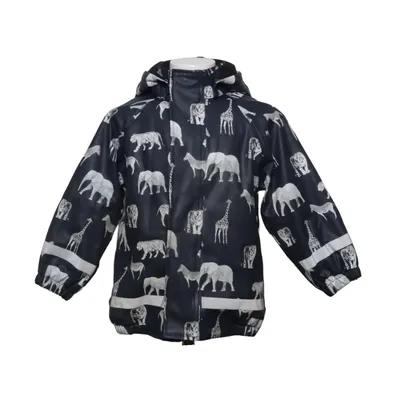 Rain jacket (Blue, White) from Mywear Young Polyester, Polyurethane
