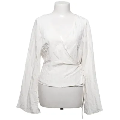 Wikkelblouse (Wit) van Divided by H&M Polyamide, Polyester