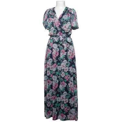 Maxi dress (Blue, Multicolored) from Lola Liza Metallic fiber, Polyester