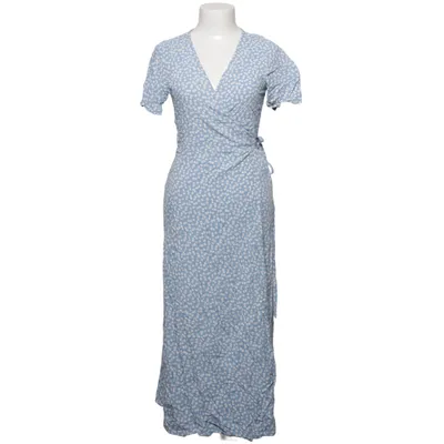 Wrap dress (Blue, White) from Object Viscose
