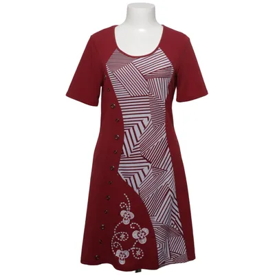 Jurk (Rood, Wit) van Uno Piu Uno