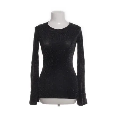 Blouse (Zwart, Zilver) van NLY Trend Elastaan, Metallvezel, Nylon