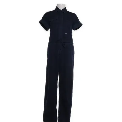 Hängselbyxor (Blå) från Raw Bomull, Polyester