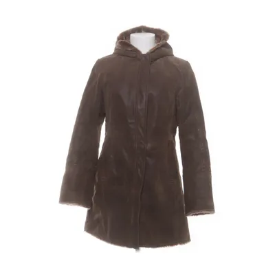 Manteau d'hiver (Marron) de Cappuccini Acrylique, Cuir