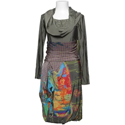 Klänning (Grön, Flerfärgad) från Save the Queen Acetat, Elastan, Polyamid, Viskos