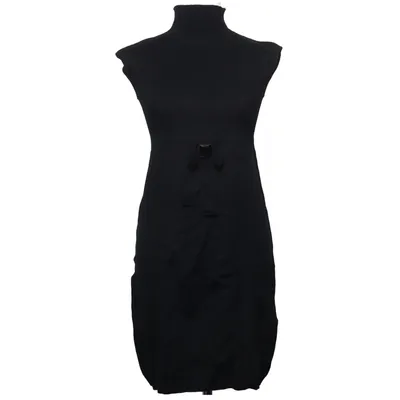 Turtleneck dress (Black) from Miss Swan Acrylic, Cotton, Wool