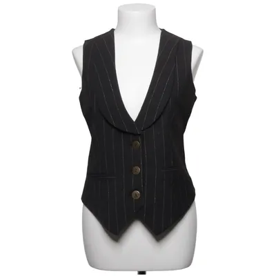 Jakkesætsvest (Sort) fra East West Elastan, Polyester, Viscose