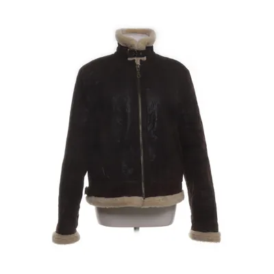 Shearlingjacka (Brun, Beige) från Saki Akryl, Skinn