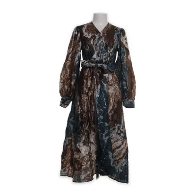 Dress (Brown, Multicolored) from Visual Clothing Project Polyester