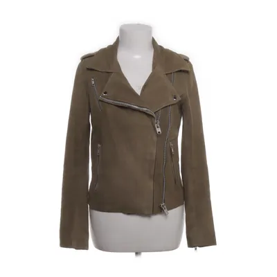 Bikerjakke (Grøn) fra MDK Bomuld, Polyester, Læder