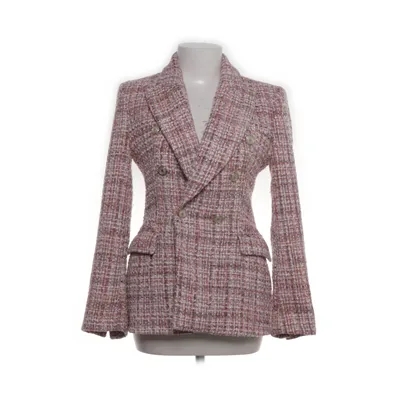 Blazer (Pink, Hvid) fra Zara Acetat, Polyester