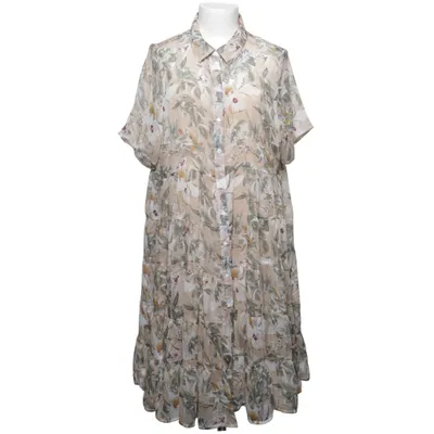 Klänning (Beige, Grön, Vit) från Zizzi Polyester