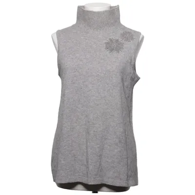Pull sans manches (Gris) de Nice Connection Cachemire, Laine