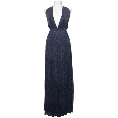 Avondjurk (Blauw) van Rare London Metallvezel, Polyester