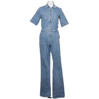 Jumpsuit (Blue) from Mango Denim Elastane, Recycled cotton
