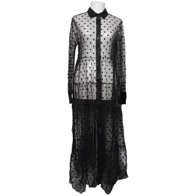 Shirt dress (Black) from Zara Polyester, Viscose