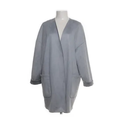 Coat (Blue) from Zara Basic Collection Polyester, Elastane