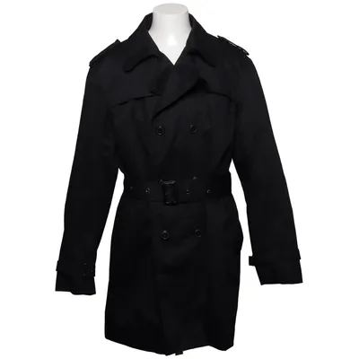 Trenchcoat (Svart) från Frank Q Akryl, Bomull
