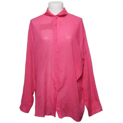 Shirt (Roze) van Morghy Art Stylist Katoen, Linnen, Zijde