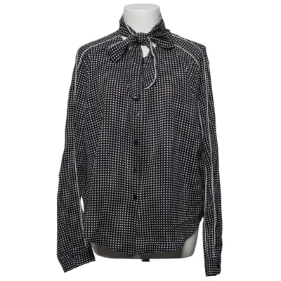 Pussy bow blouse (Black, White) from Fashion Victim Polyester