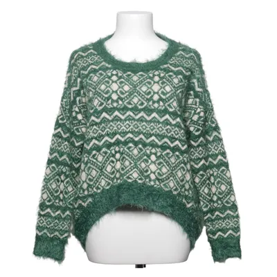 Pull-over (Vert, Blanc) de Sophyline Acrylique, Laine