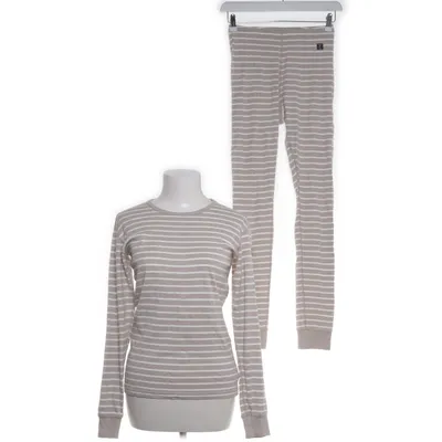 Pyjamas (Beige, Vit) från Polarn O. Pyret Ekologisk bomull