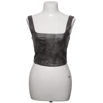 Crop top (Vintage Pu Corset Top) de Seven Sisters Polyester, Polyuréthane